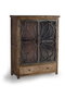 GINER Y COLOMER Vitrine en bois de manguier marron vieilli